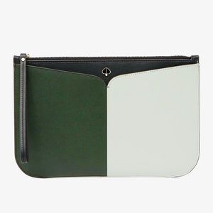Kate Spade Nicola Large Bicolor Wristlet/Clutch